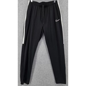 Nike Academy Soccer Athletic Pants Women's L Black Dri-Fit Zip Pockets & Cuffs